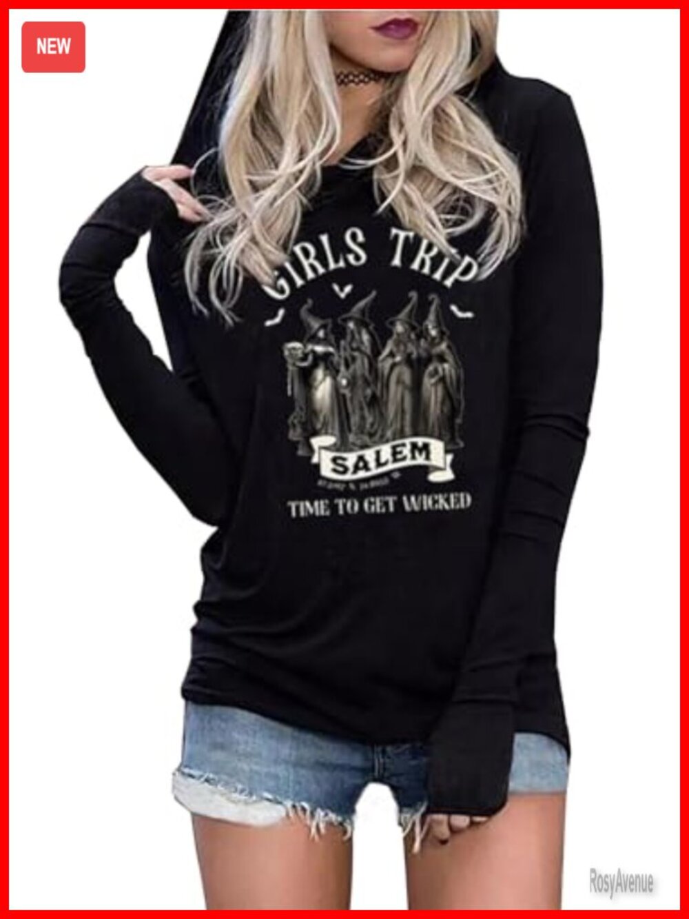 Halloween Sanderson Sisters Hoodie Women Hocus Pocus Long Sleeve Pullover